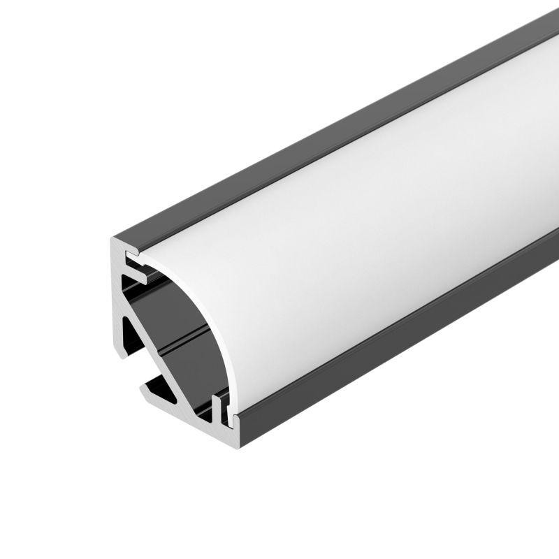 Профиль SL-KANT-H10-2000 BLACK L2000 алюм. Arlight 049014