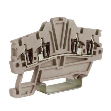 Клемма пруж. HMM.1/2+2/GR 1.5кв.мм сер. DKC ZHM420GR