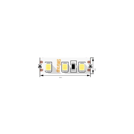Лента светодиодная стандарт 2835 120LED/м 12Вт/м 12В IP20 со скотчем 3М тепл. бел. (уп.5м) SWG Standard 00-00009237