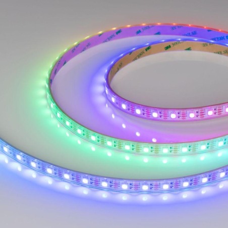 Лента светодиодная герметичная SPI-P-B60-12mm 12В RGB-PX1-BPT (8Вт/м IP66 5060) бегущий огонь (уп.5м) Arlight 041615(1)