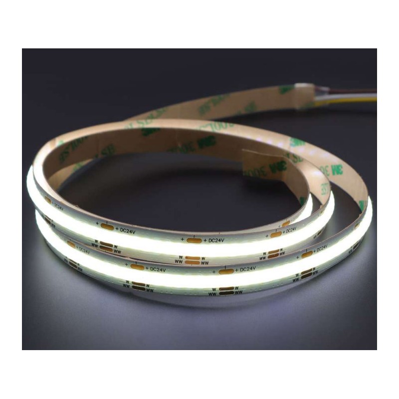 Лента светодиодная 14Вт/м 24В 4000К 10мм IP20 SMD COB 528LED/м (уп.5м) VARTON VLS-20-14-COB-10-528-40