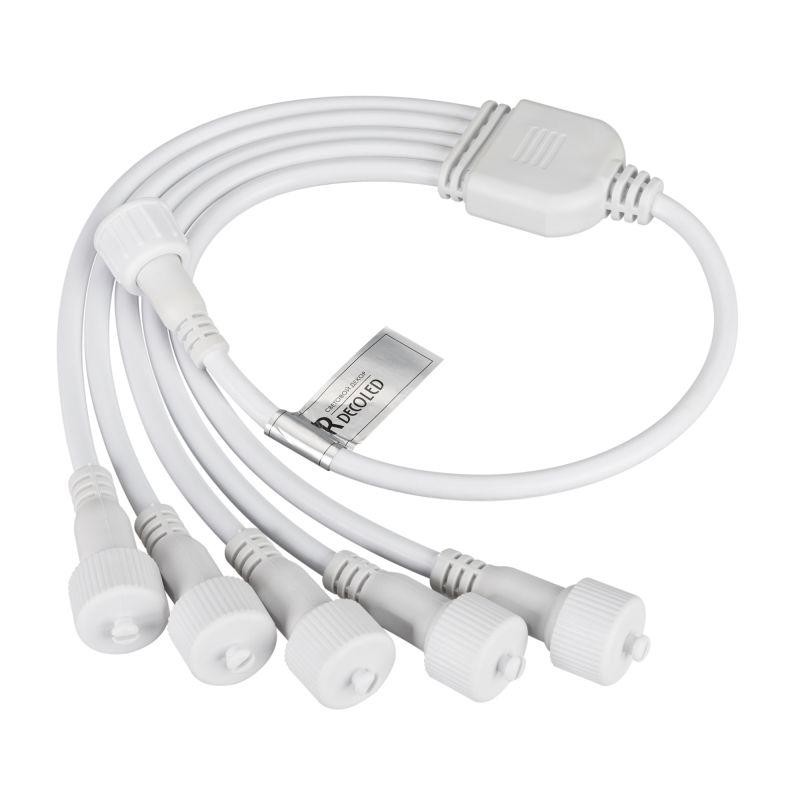 Коннектор питания ARD-CLASSIC-SYNC-RGB White (230В 5 ports) (Ardecoled закр.) Arlight 031805
