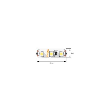 Лента светодиодная стандарт 3528 120LED/м 9.6Вт/м зел. 12В IP20 со скотчем 3М (уп.5м) SWG Standard 00-00009699