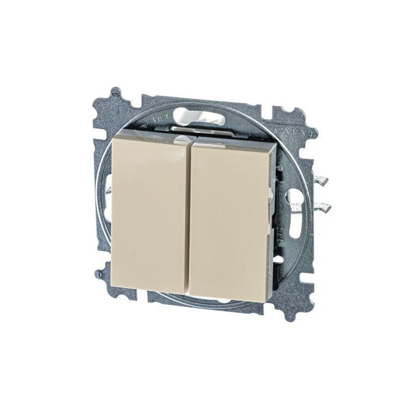 Выключатель 2-кл. СП Levit IP20 сл. кость/бел. ABB 2CHH590545A6017 Выключатель 2-кл. СП Levit IP20 сл. кость/бел. ABB 2CHH590545A6017