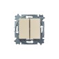 Выключатель 2-кл. СП Levit IP20 сл. кость/бел. ABB 2CHH590545A6017 Выключатель 2-кл. СП Levit IP20 сл. кость/бел. ABB 2CHH590545A6017