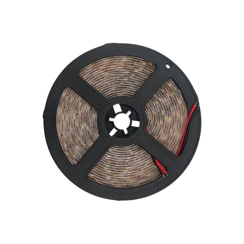 Лента светодиодная 24В 8мм IP23 SMD 2835 120LED/м тепл. бел. 3000К (уп.5м) Lamper 141-612