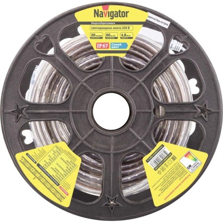 Лента светодиодная 14 513 NLS-3528B60-4.8-IP67-220V (уп.20м) Navigator 14513