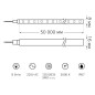 Лента светодиодная Black 2835/120-SMD 8Вт/м 3000К тепл. бел. IP67 200лм/м 220В гибкий НЕОН 8х16мм (уп.50м) GAUSS 311000108