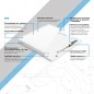 Светильник светодиодный MiR 30Вт 5000К IP40 3700лм 595х595х50мм ДВО офисный рассеив. призма GAUSS G1-A0-00070-01G03-2003550
