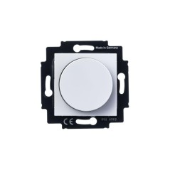 Светорегулятор Levit поворотно-нажимной 60-600Вт R бел./дым. черн. ABB 2CHH942247A6062