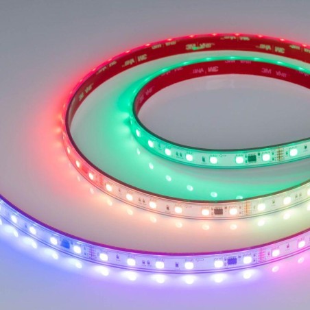 Лента герметичная DMX-PS-B60-12mm 24В RGB-PX6 (14Вт/м IP67 5060) (бегущий огонь) (уп.5м) Arlight 039182