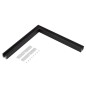 Угол SL-LINE-2522 BLACK металл (комплект) Arlight 044940 Угол SL-LINE-2522 BLACK металл (комплект) Arlight 044940