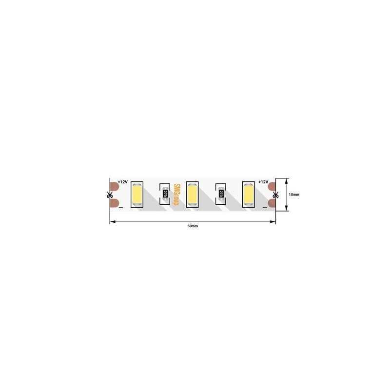 Лента светодиодная стандарт 5630 60LED/м 12Вт/м 12В IP20 со скотчем 3М нейтр. бел. (уп.5м) SWG Standard 00-00009275