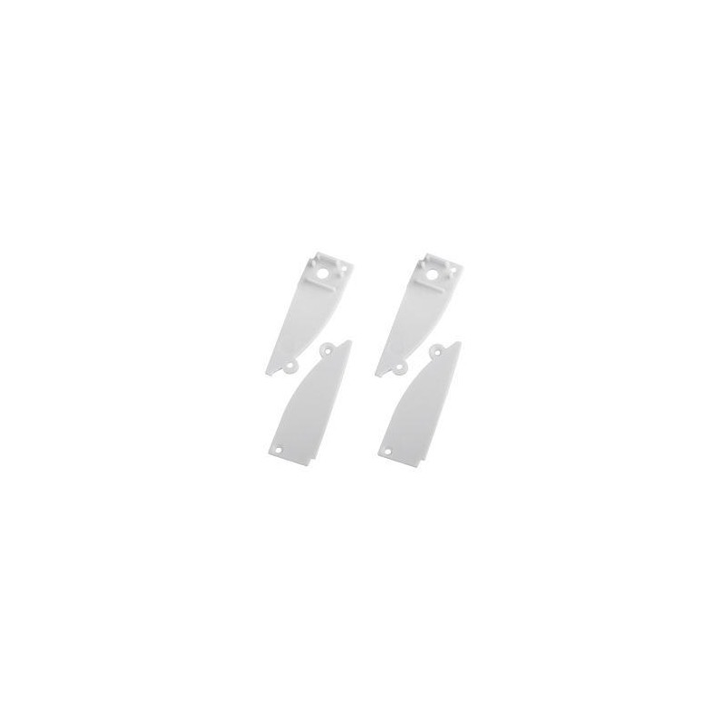 Набор заглушек 9818-3 профиля 9818 2шт глухие 2шт с отверстием Эра Б0062788
