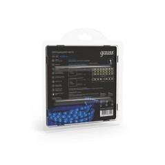 Лента светодиодная Black 2835/60-SMD 4.8Вт/м син. IP66 210лм/м 12В (блист.5м) GAUSS 311000505