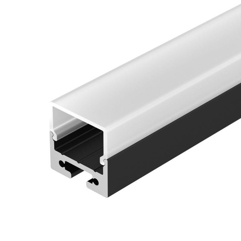 Профиль с экраном SL-LINE-2011M-2500 BLACK+OPAL SQUARE 2.5м алюминий Arlight 027993 Профиль с экраном SL-LINE-2011M-2500 BLACK+OPAL SQUARE 2.5м алюминий Arlight 027993