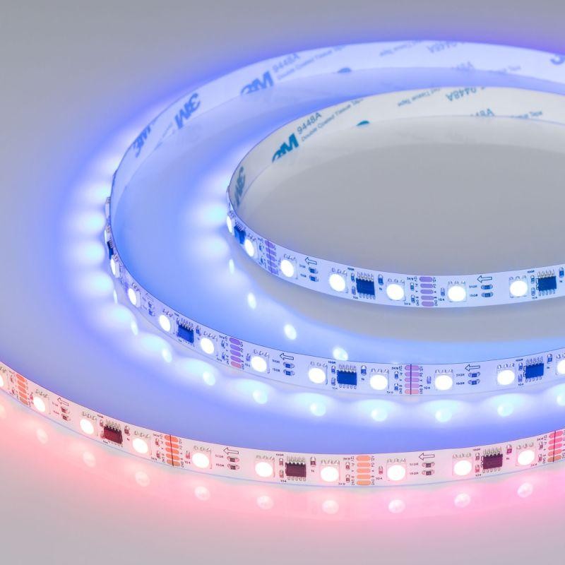 Лента DMX-B60-10mm 12В RGB-PX3 (14Вт/м IP20 5060) (бегущий огонь) (уп.5м) Arlight 039174 Лента DMX-B60-10mm 12В RGB-PX3 (14Вт/м IP20 5060) (бегущий огонь) (уп.5м) Arlight 039174