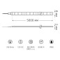 Лента светодиодная Black 2835/60-SMD 4.8Вт/м 6500К холод. бел. IP66 210лм/м 12В (блист.5м) GAUSS 311000305