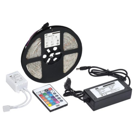 Комплект светодиодной подсветки "Сделай сам" DIY (лента LED 5м LSR-5050RGB60-14.4-IP65-12В + драйвер + контроллер) IEK 2LSR2-3-0