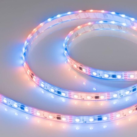 Лента светодиодная SPI-P-B60-12mm 12В RGB-PX3 14.4Вт/м IP66 5060 герметичная бегущий огонь (уп.5м) Arlight 026365(3)