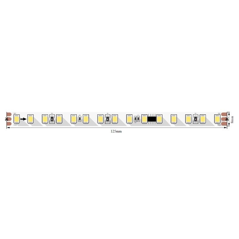 Лента светодиодная стандарт 2835 120 LED/м 11 Вт/м 24В IP20 нейтр. бел. (уп.5м) SWG Standard 00-00013212