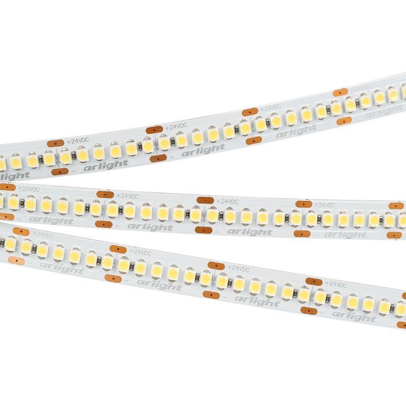 Лента светодиодная RT-A240-10mm 24V Warm 2400К 19.2Вт/м IP20 3528 открыт. (уп.5м) Arlight 028622(2)