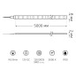 Лента светодиодная Black 2835/120-SMD 9.6Вт/м 3000К тепл. бел. IP20 420лм/м 12В (блист.5м) GAUSS 312000110