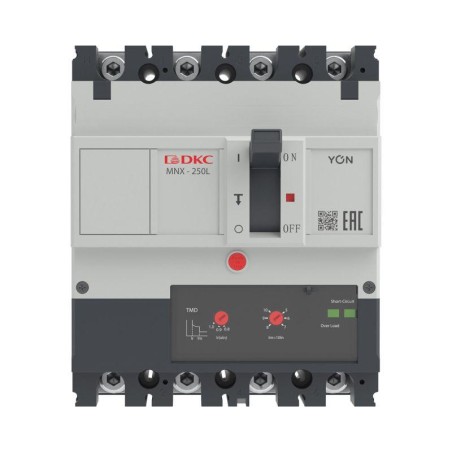 Выключатель автоматический YON pro MNX250L 3N 250А 70кА при AC415V расц. TMD DKC MNX250L3NTMD0250