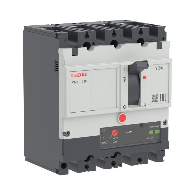 Выключатель автоматический YON pro MNX125M 4P 40А 100кА при AC415V расц. TMM DKC MNX125M4PTMM0040