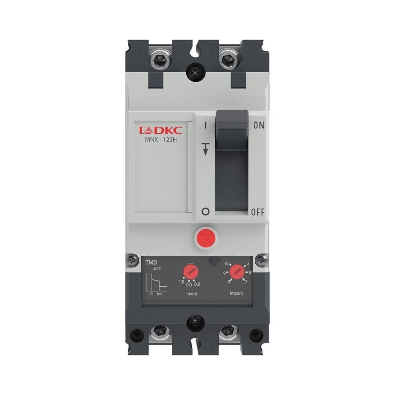 Выключатель автоматический YON pro MNX125H 2P 100А 150кА при AC240V расц. TMD DKC MNX125H2PTMD0100