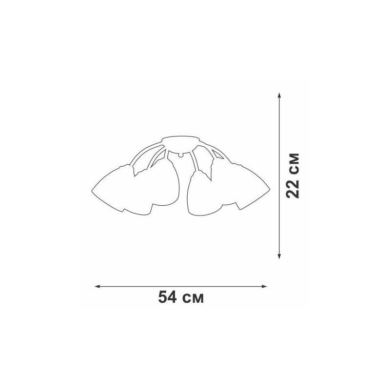 Люстра V3737-0/6PL 6xE14 макс. 40Вт Vitaluce V3737-0/6PL