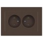 Розетка Accent 6-204-08 2х2P 16А-250В IP20 СУ AL/CU бронза Intro Б0063472 Розетка Accent 6-204-08 2х2P 16А-250В IP20 СУ AL/CU бронза Intro Б0063472