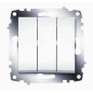 Выключатель 3-кл. 1мод. СП Cosmo 10А IP20 механизм бел. ABB 619-010200-254
