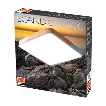 Светильник светодиодный декоративный PPB Scandic-S DIM 72Вт 3000-6500К IP20 настенно-потолочный бытовой диммир. GR/W JazzWay 503