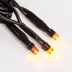 Гирлянда светодиодная "Твинкл Лайт" 10м 100LED желт. 10Вт 220-240В IP65 с контроллером 8 режимов провод ПВХ черн. Neon-Night 303