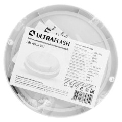 Светильник светодиодный влагозащищенный LBF-0318 C01 18Вт IP65 220В 4000К круг Ultraflash 15339
