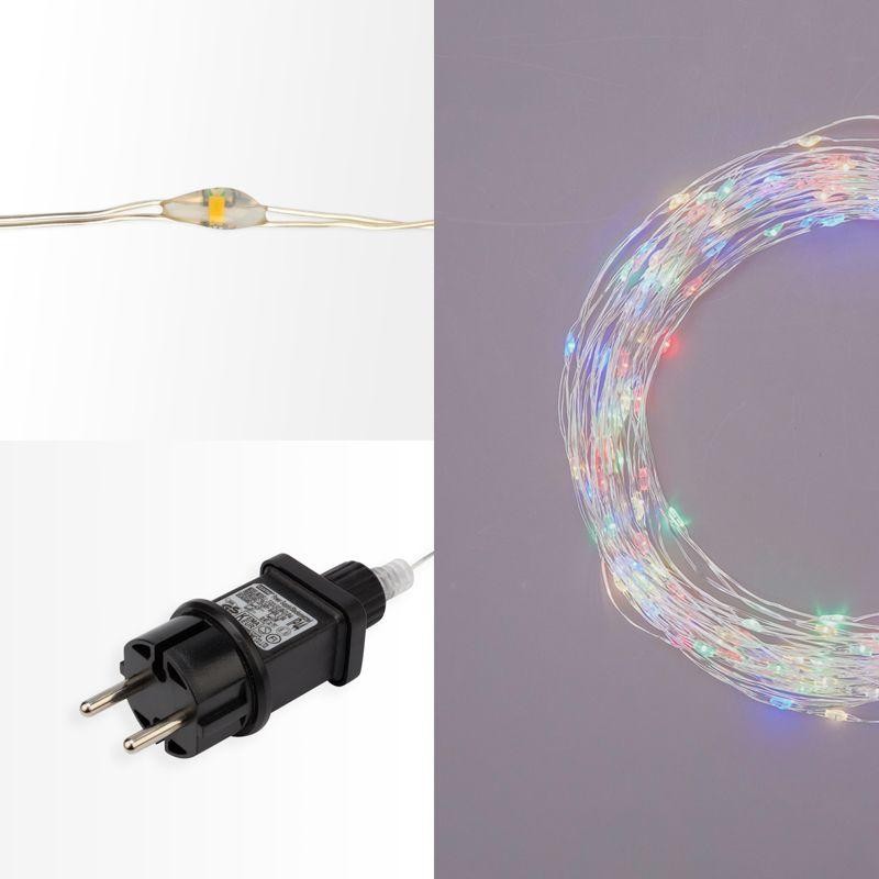 Гирлянда светодиодная "Роса" 50м 500LED мультиколор 3.6Вт IP44 трансф. в компл. Neon-Night 303-229