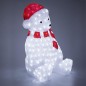 Фигура светодиодная акриловая "Медвежонок в красном колпаке" 56х45см 200LED бел. 12Вт 24В IP65 понижающ. трансф. в компл. Neon-N