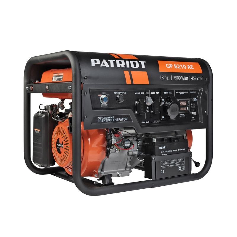 Бензогенератор GP 8210 AE PATRIOT 474101705 Бензогенератор GP 8210 AE PATRIOT 474101705