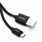 Кабель USB Micro USB 2А 1м зарядка + передача данных черн. (пакет) ERGOLUX 15088 Кабель USB Micro USB 2А 1м зарядка + передача данных черн. (пакет) ERGOLUX 15088