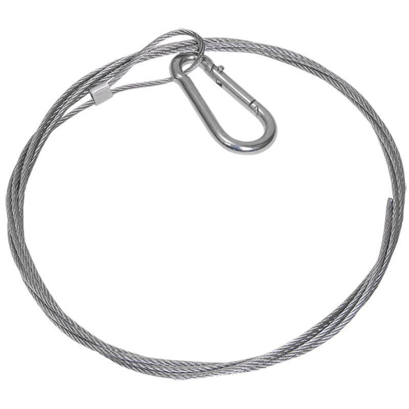 Трос стальной с карабином 10м IEK CLP1M-SRC-2-10