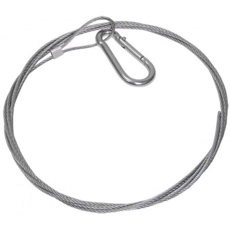 Трос стальной с карабином 10м IEK CLP1M-SRC-2-10