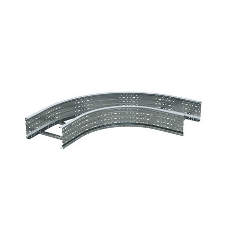 Угол для лестн. лотка горизонтальный 90град. 80х300 R-660 гор. цинк. DKC ULD683HDZ