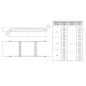 Угол для лотка вертикальный шарнирный 50x600мм EKF vlt50600