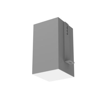 Светильник светодиодный DL-Grill для потолка Грильято 100х100 15Вт 3000К 90х90х160 IP40 встраив. RAL7045 сер. муар VARTON V1-R0-
