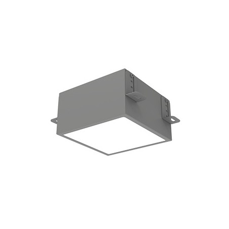 Светильник светодиодный DL-Grill для потолка Грильято 150х150 18Вт 4000К 140х140х100 IP40 встраив. RAL7045 сер. муар VARTON V1-R