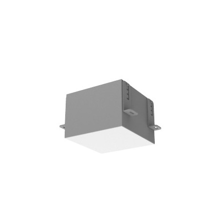Светильник светодиодный DL-Grill для потолка Грильято 150х150 24Вт 3000К 140х140х100 IP40 встраив. RAL7045 сер. муар VARTON V1-R