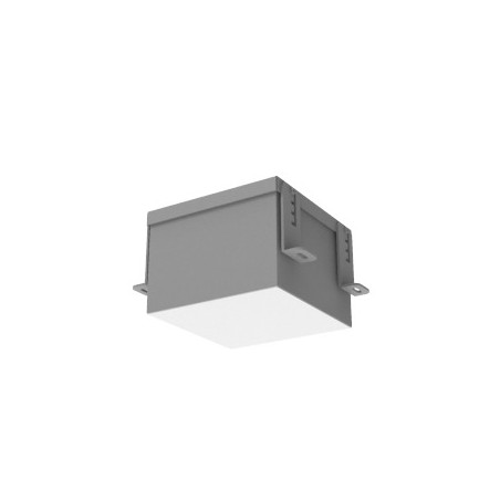 Светильник светодиодный DL-Grill для потолка Грильято 150х150 15Вт 4000К 140х140х100 IP54 встраив. RAL7045 сер. муар VARTON V1-R