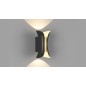 Бра декоративное GW-8610-6-BLG-WW 6Вт 3000К IP54 черн./зол. DesignLed 00-00007103