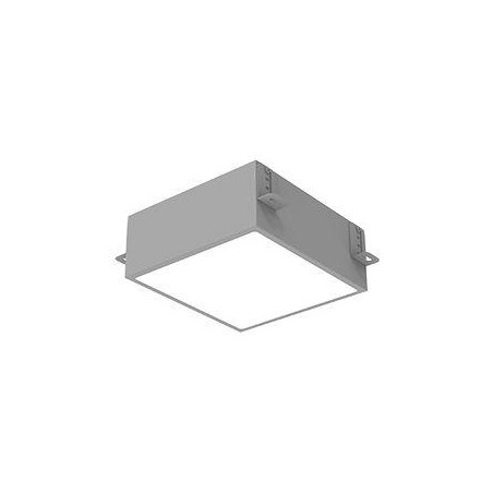 Светильник светодиодный DL-Grill для потолка Грильято 200х200 15Вт 4000К 186х186х75 IP40 встраив. RAL7045 сер. муар VARTON V1-R0